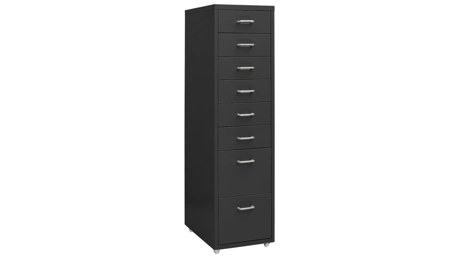 vidaXL Metal 28 x 41 x 109cm Mobile File Cabinet - Anthracite