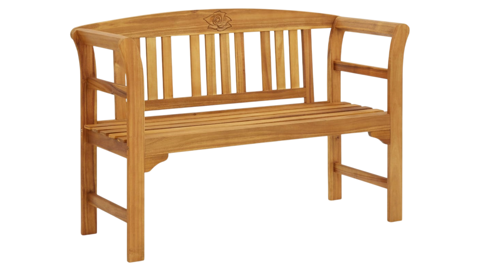 vidaXL Solid Acacia Wood 114cm Garden Bench