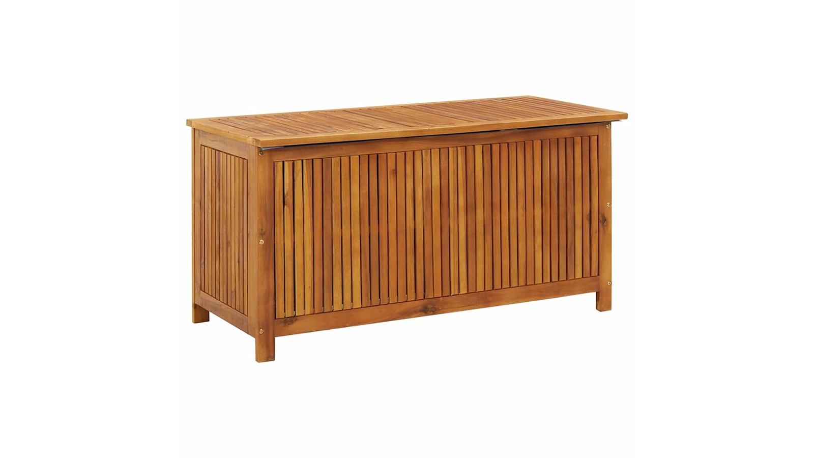 vidaXL Solid Acacia Wood 113 x 50 x 58cm Garden Storage Box