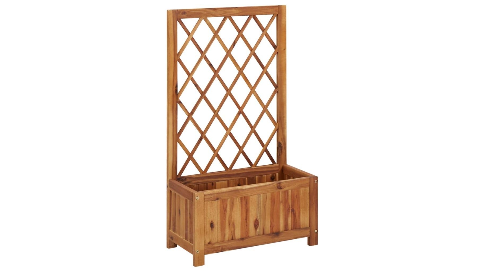 vidaXL Garden Raised Bed with Trellis Solid Acacia Wood