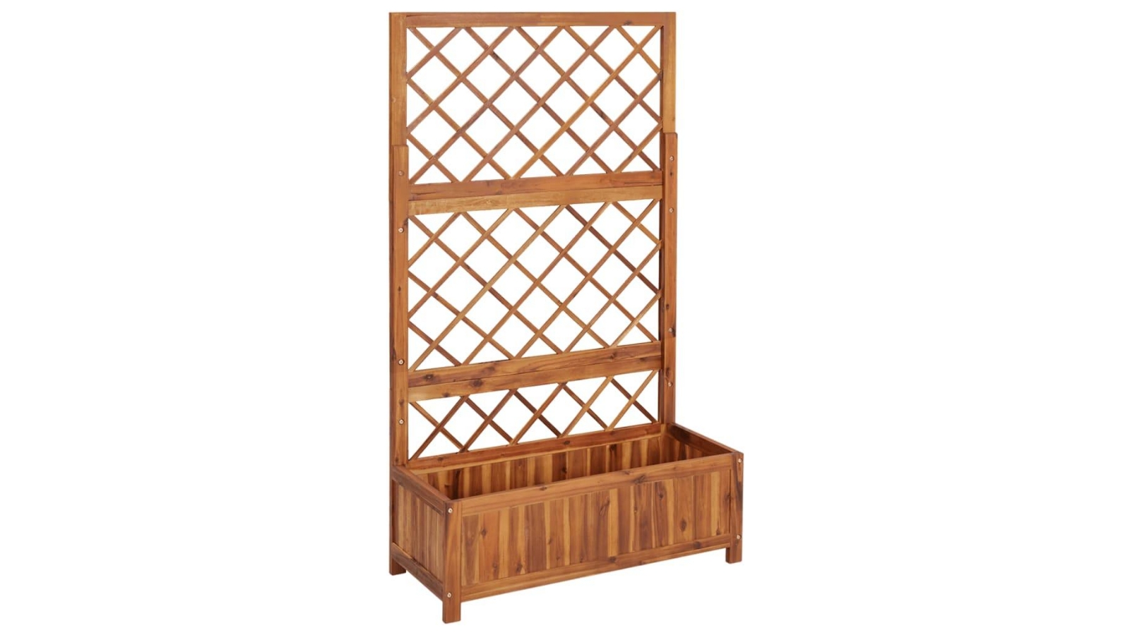 vidaXL Raised Bed with Trellis Solid Acacia Wood - 85x38x150cm 