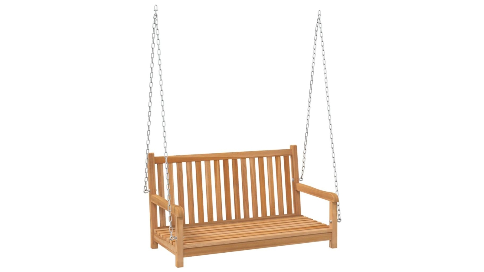 vidaXL Solid Teak Wood 114 x 60 x 64cm Swing Bench