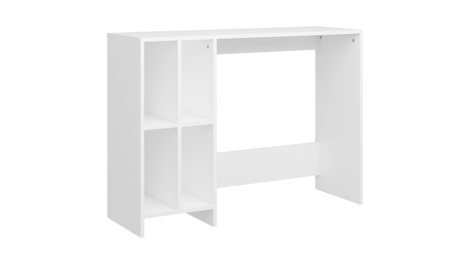 vidaXL White Engineered Wood Notebook Desk - 102.5 x 35 x 75cm