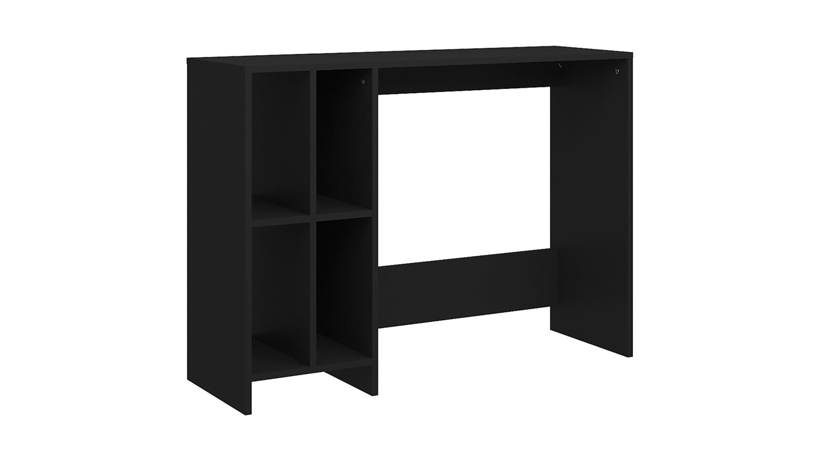 vidaXL Black Engineered Wood 102.5 x 35 x 75cm Notebook Desk