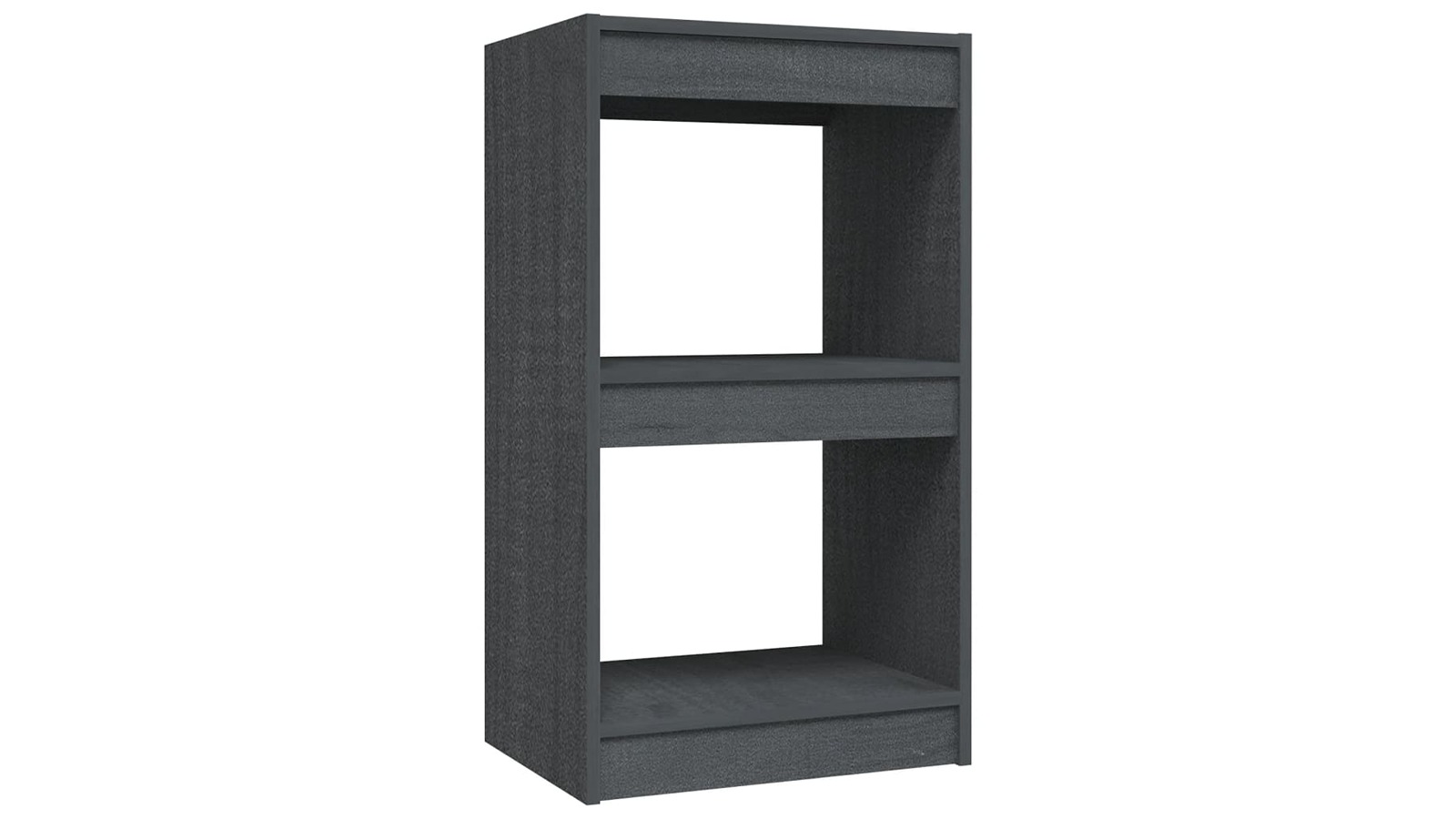 vidaXL Grey Solid Pine Wood 40 x 30 x 71.5cm Book Cabinet