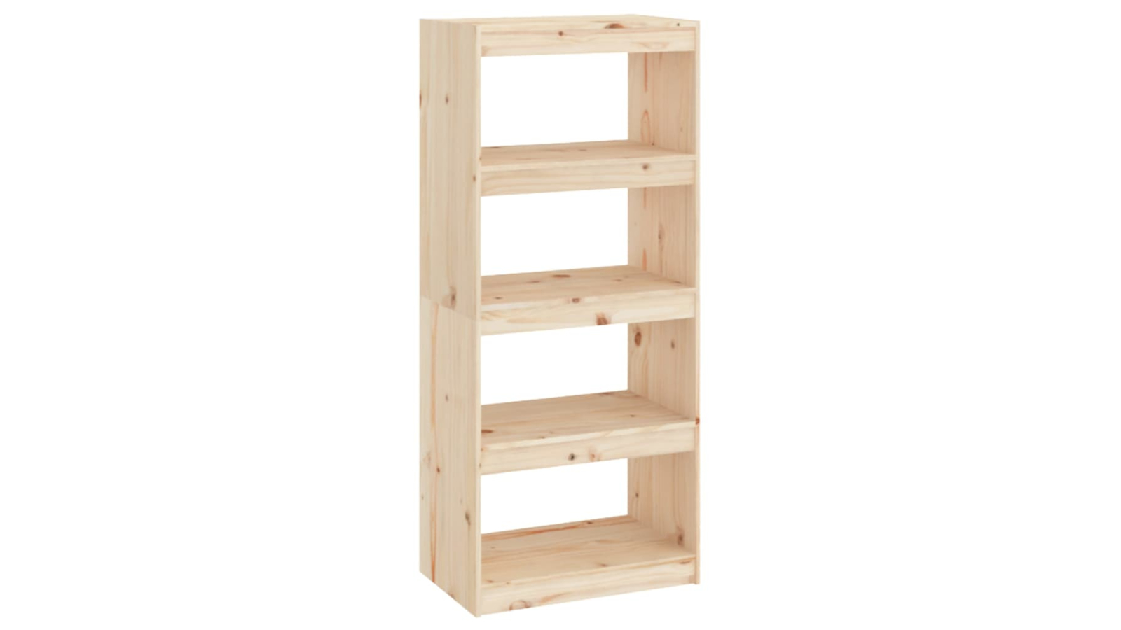vidaXL Brown Pine Wood 60 x 30 x 135.5cm Book Cabinet/Room Divider