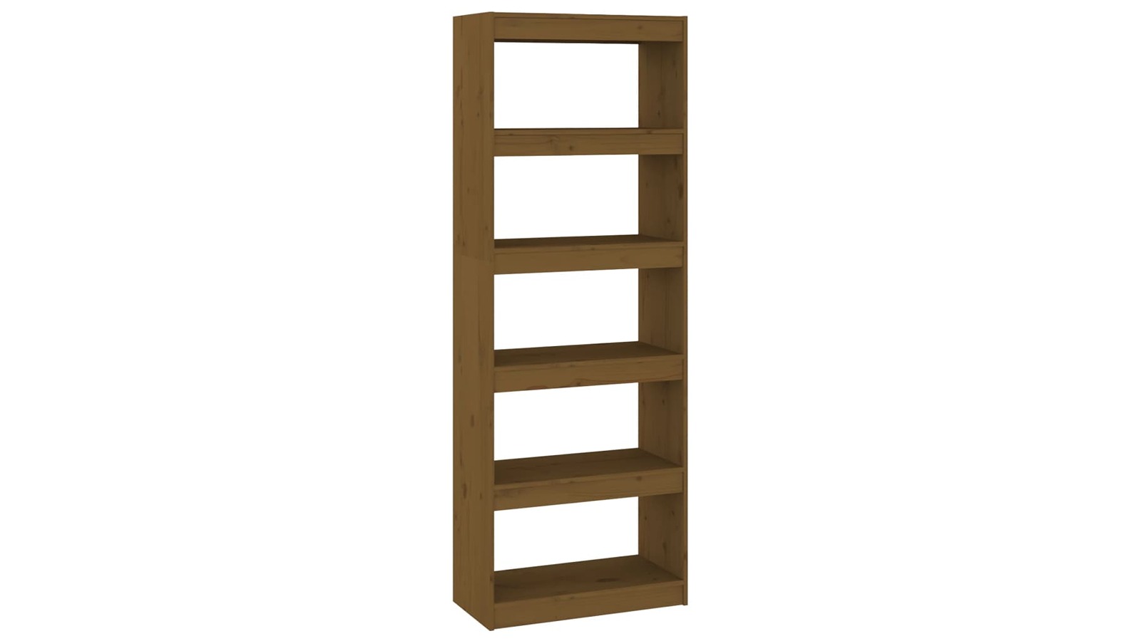vidaXL Honey Brown Pine Wood 60 x 30 x 167.5cm Book Cabinet/Room Divider