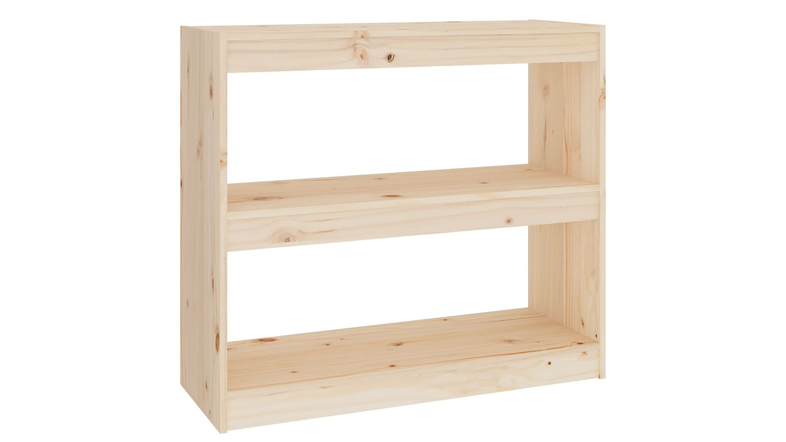 vidaXL Solid Pine Wood 80 x 30 x 71.5cm Book Cabinet/Room Divider