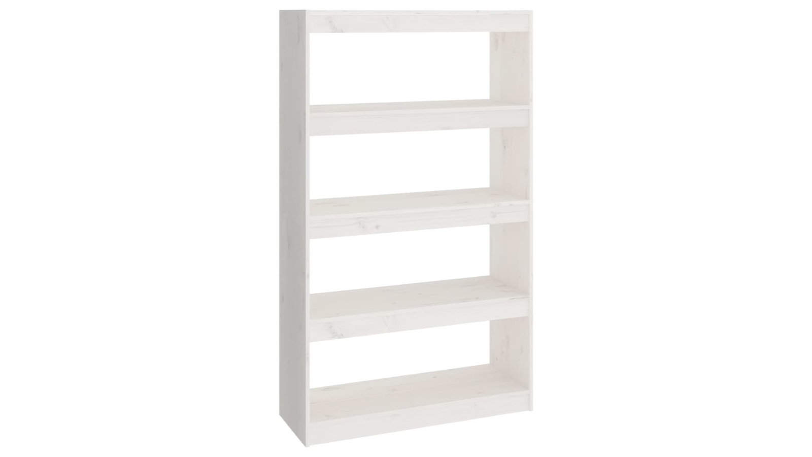 vidaXL White Solid Pine Wood 80 x 30 x 135.5cm Book Cabinet/Room Divider