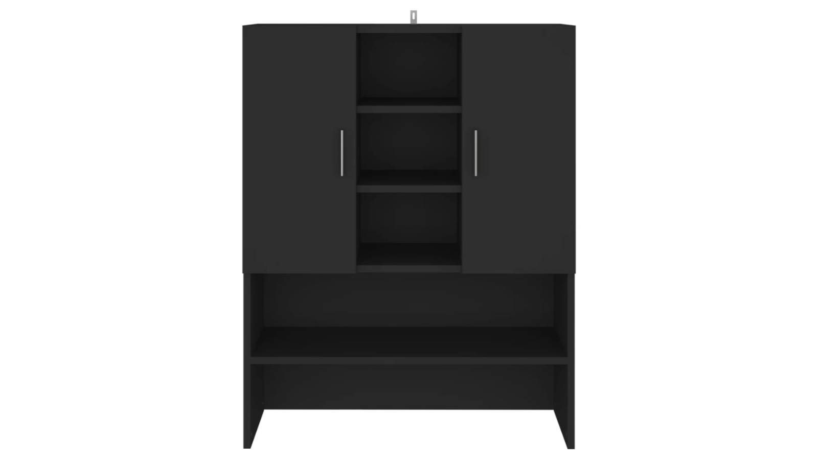 vidaXL 70.5 x 25.5 x 90cm Washing Machine Cabinet - Black 
