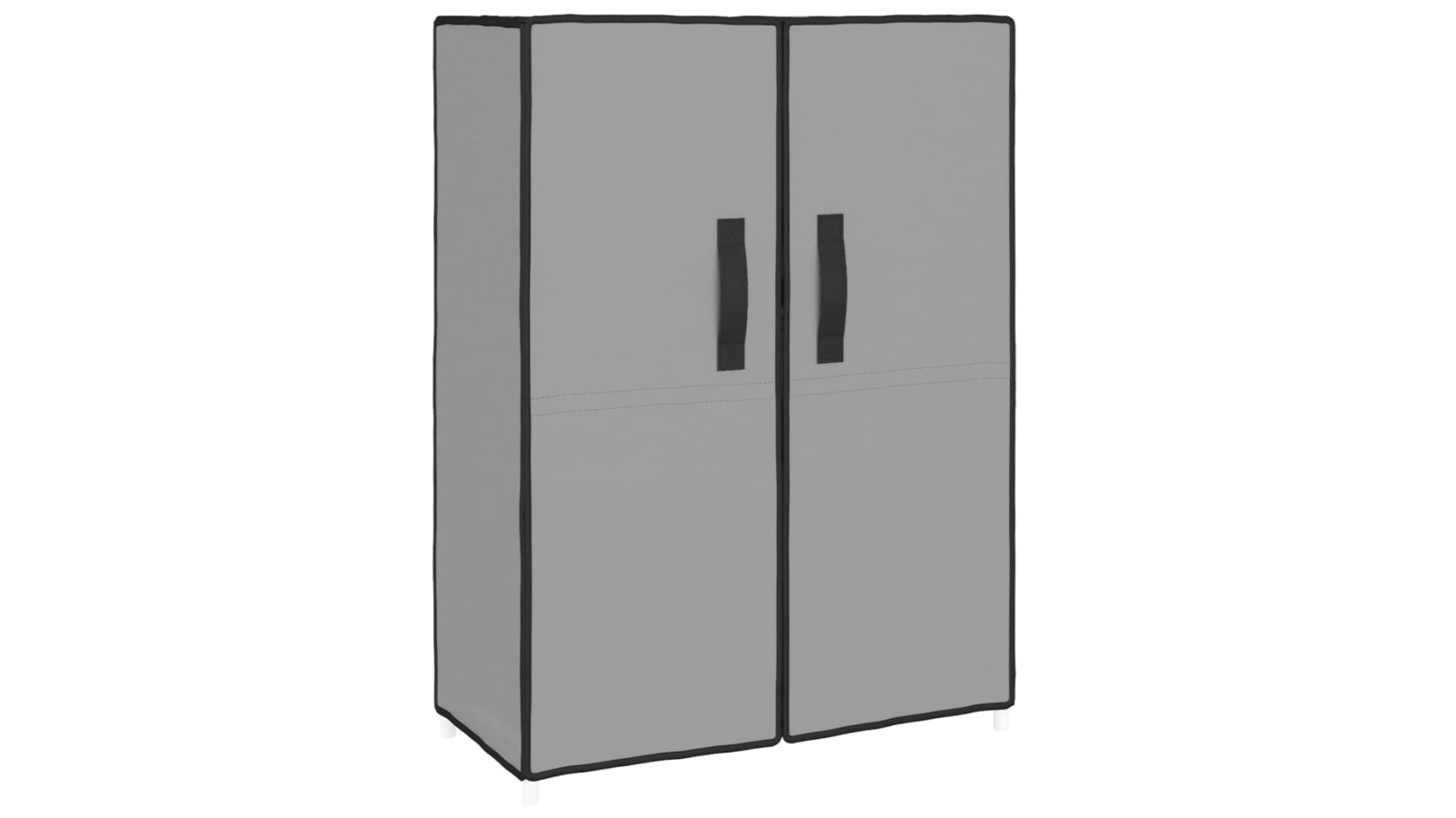 vidaXL 60 x 28 x 90cm Fabric Shoe Cabinet - Grey