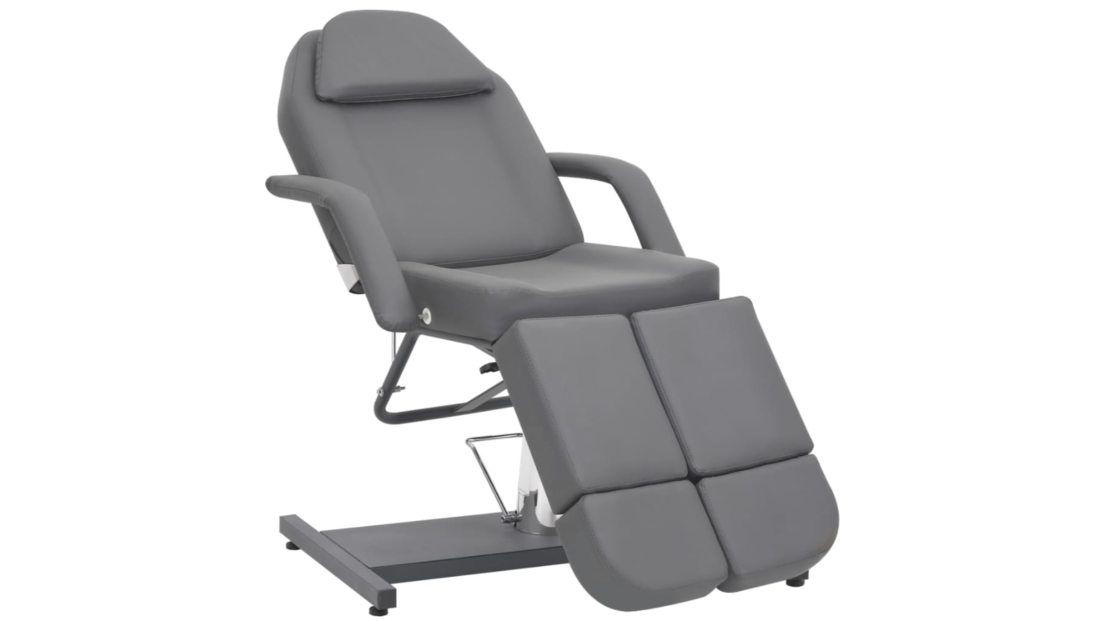 vidaXL 180 x 62 x 78cm Beauty Treatment Chair Faux Leather - Grey