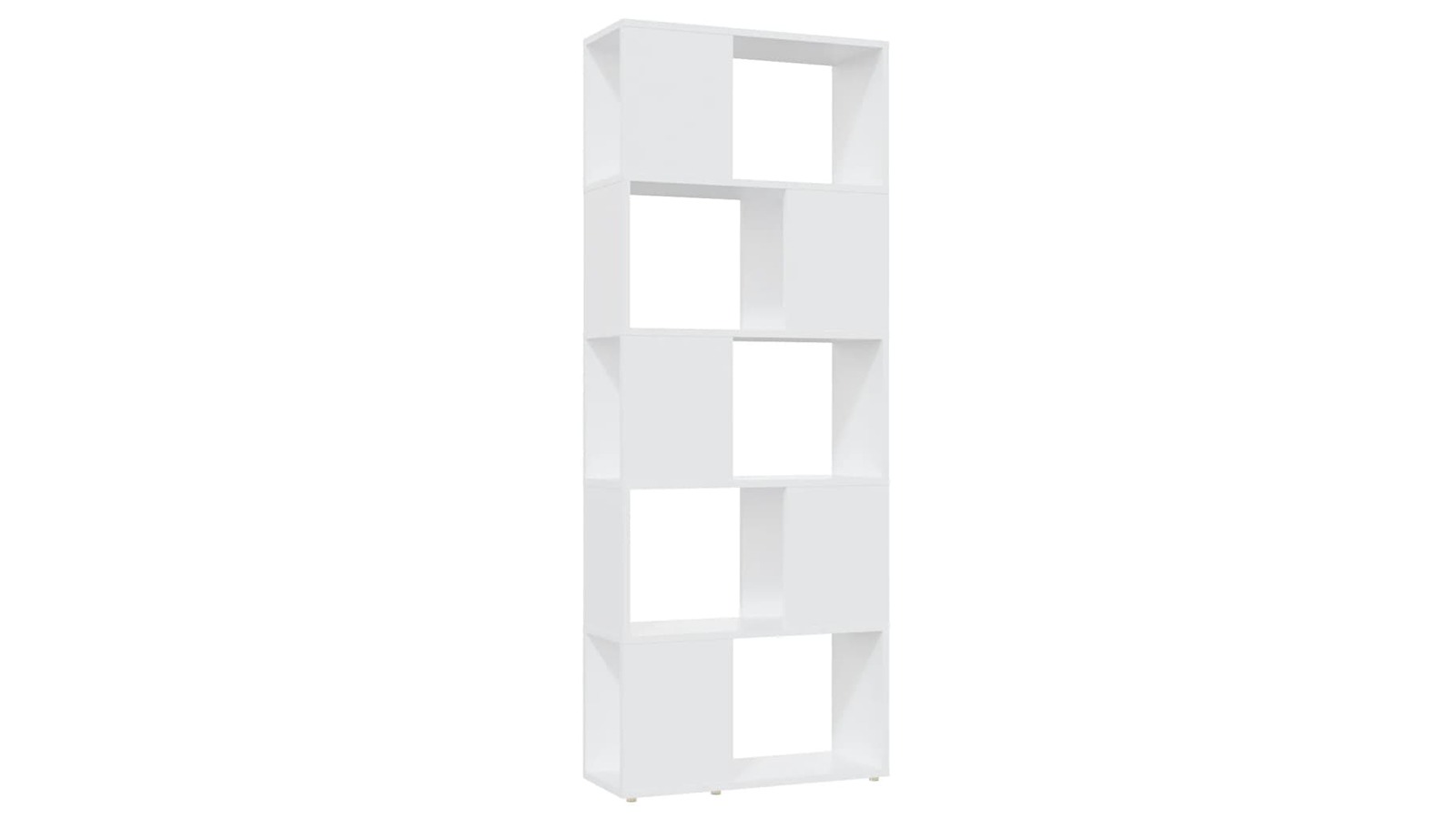vidaXL White Engineered Wood 60 x 24 x 155cm Book Cabinet Room Divider