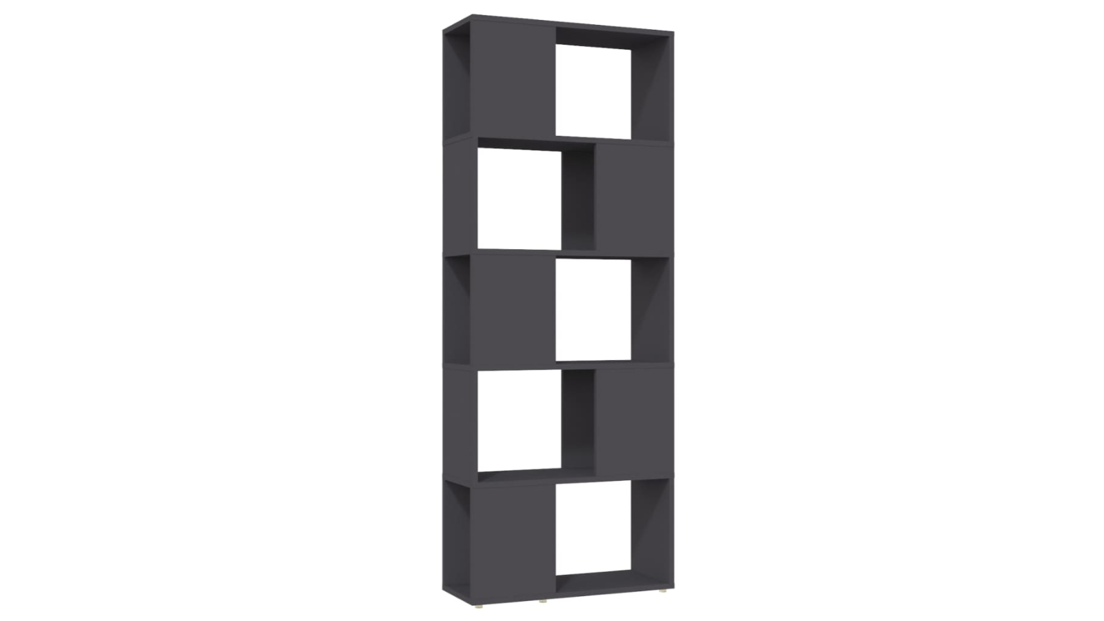 vidaXL Grey Engineered Wood 60 x 24 x 155cm Book Cabinet/Room Divider