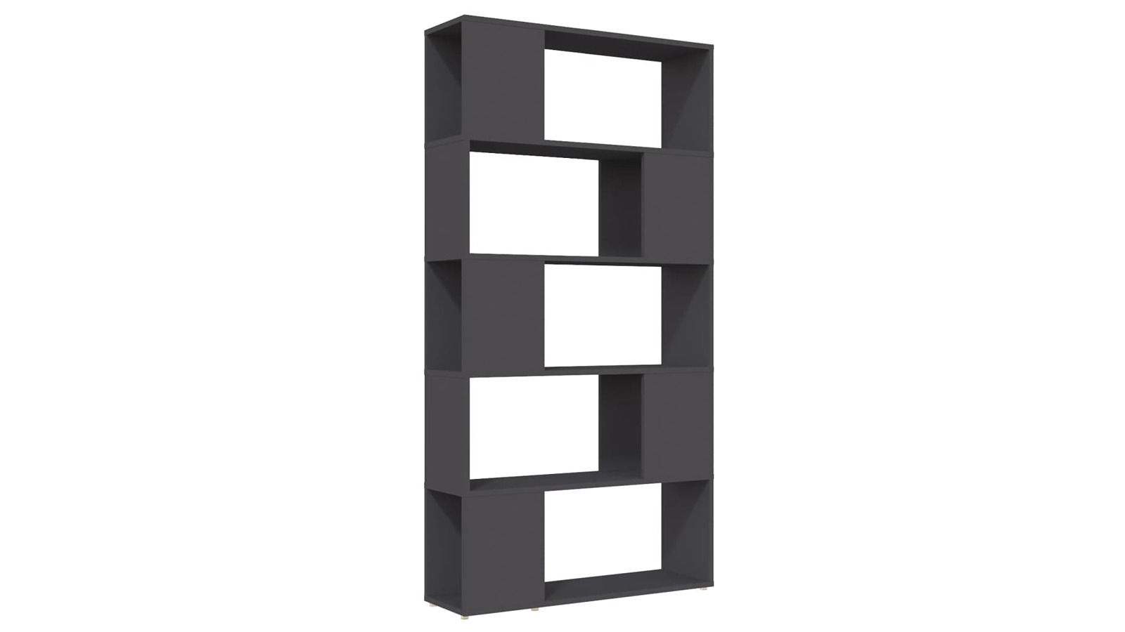 vidaXL Grey Engineered Wood 80 x 24 x 155cm Book Cabinet Room Divider