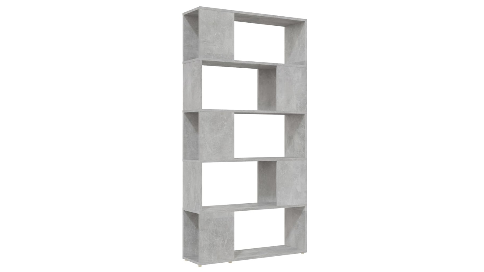vidaXL Concrete Grey Engineered Wood 80 x 24 x 155cm Book Cabinet Room Divider