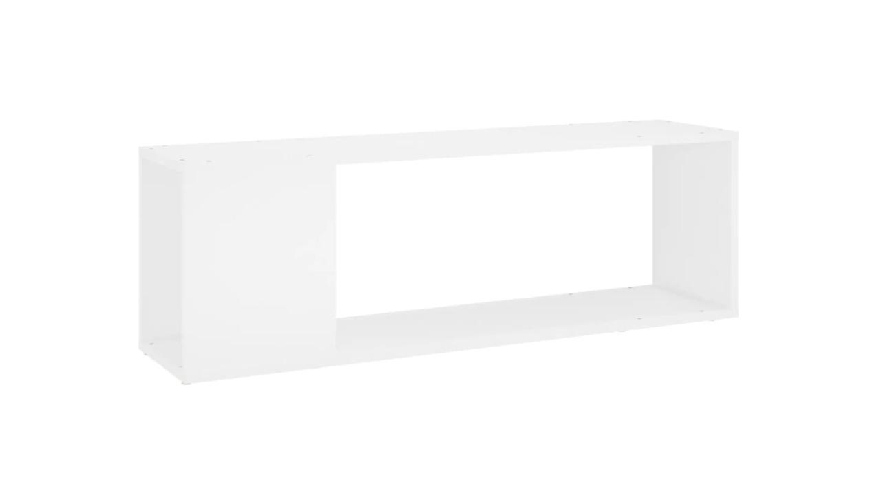 vidaXL White Engineered Wood 100 x 24 x 32cm TV Cabinet