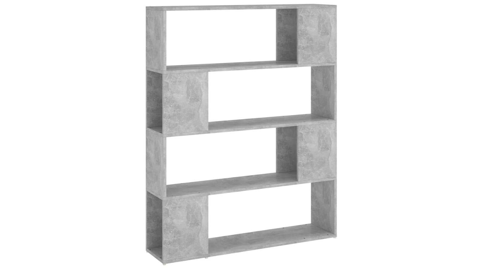 vidaXL Concrete Grey 100 x 24 x 124cm Book Cabinet Room Divider