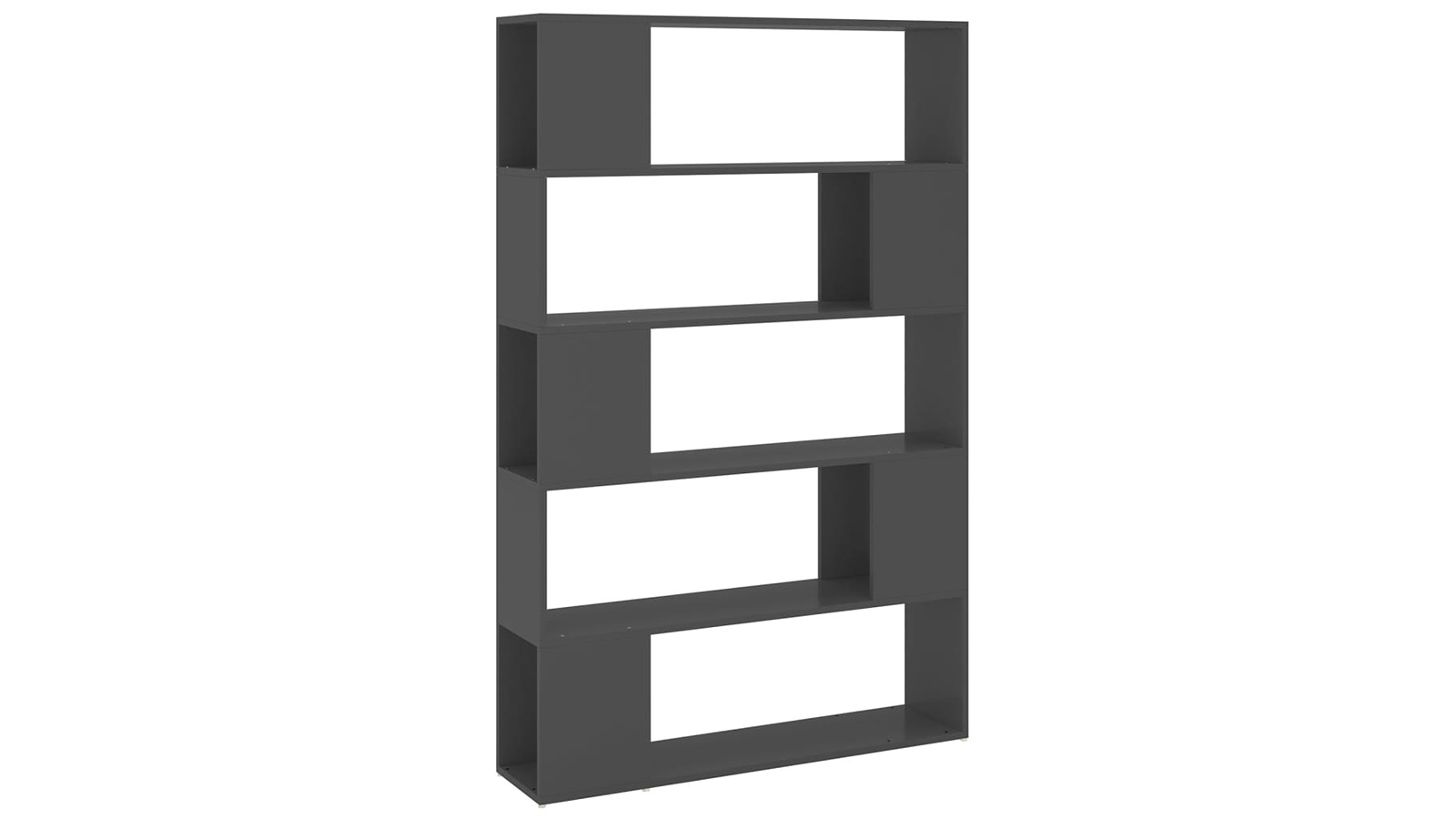 vidaXL Grey Engineered Wood 100 x 24 x 155cm Book Cabinet Room Divider