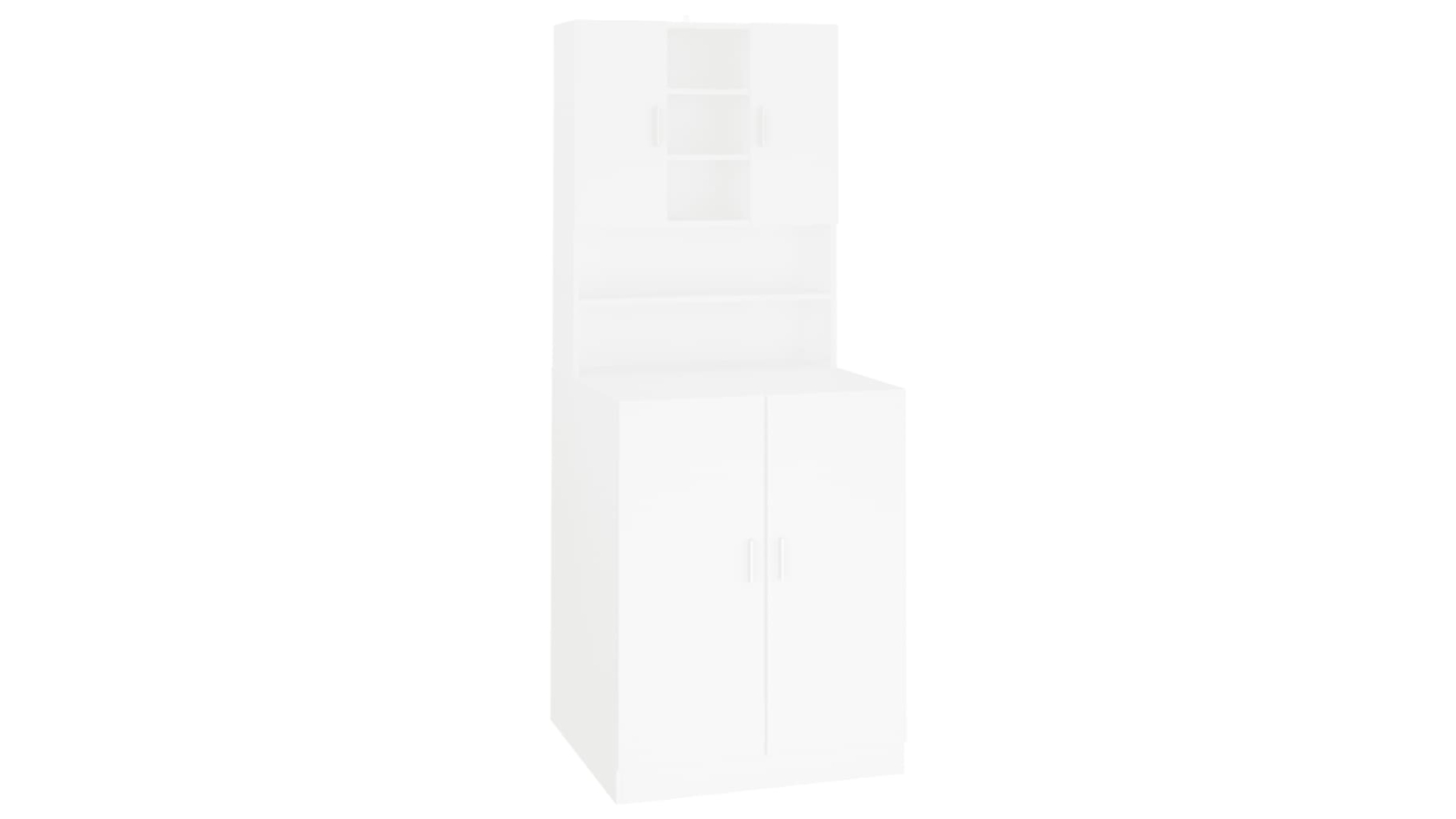 vidaXL 16 x 27 x 108cm Washing Machine Cabinet - White