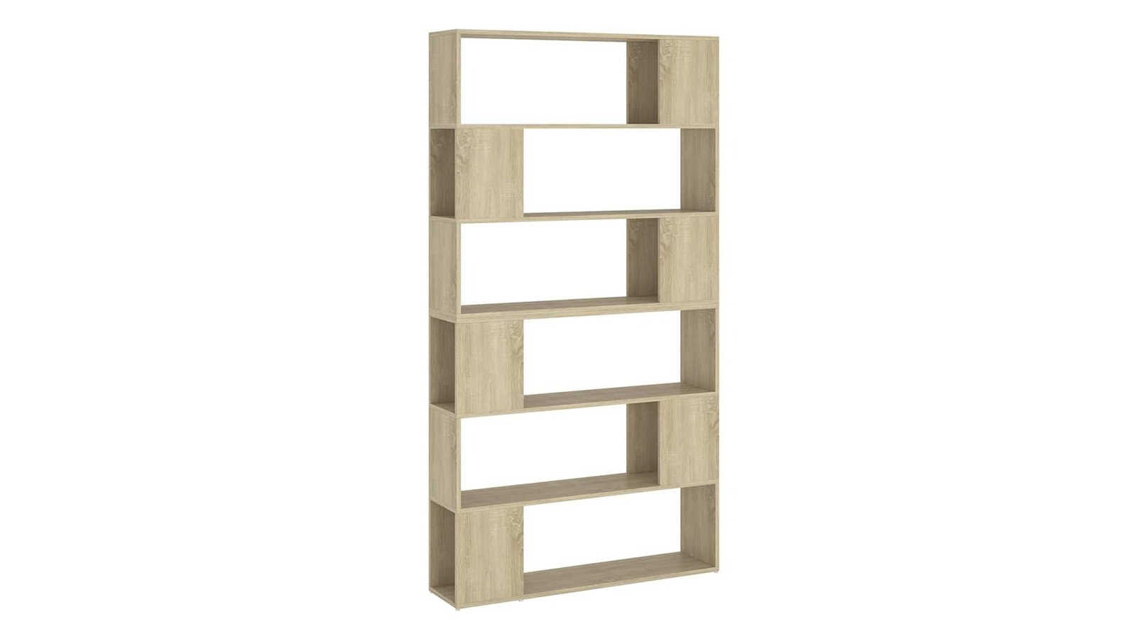 vidaXL Sonoma Oak 100 x 24 x 188cm Book Cabinet Room Divider