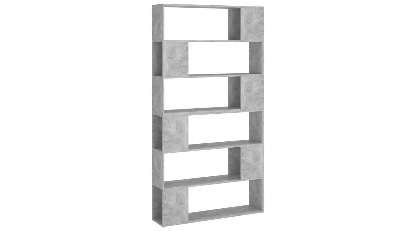 vidaXL Concrete Grey 100 x 24 x 188cm Book Cabinet Room Divider