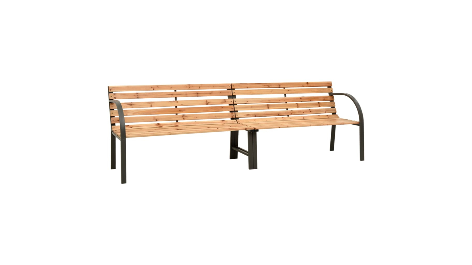 vidaXL Solid Wood Chinese Fir 241cm Twin Garden Bench