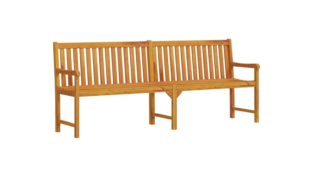 vidaXL Solid Acacia Wood 219cm Garden Bench
