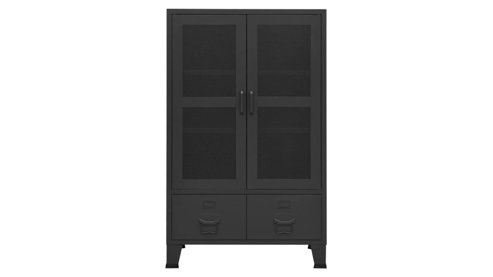 vidaXL Industrial Storage Cabinet - Black