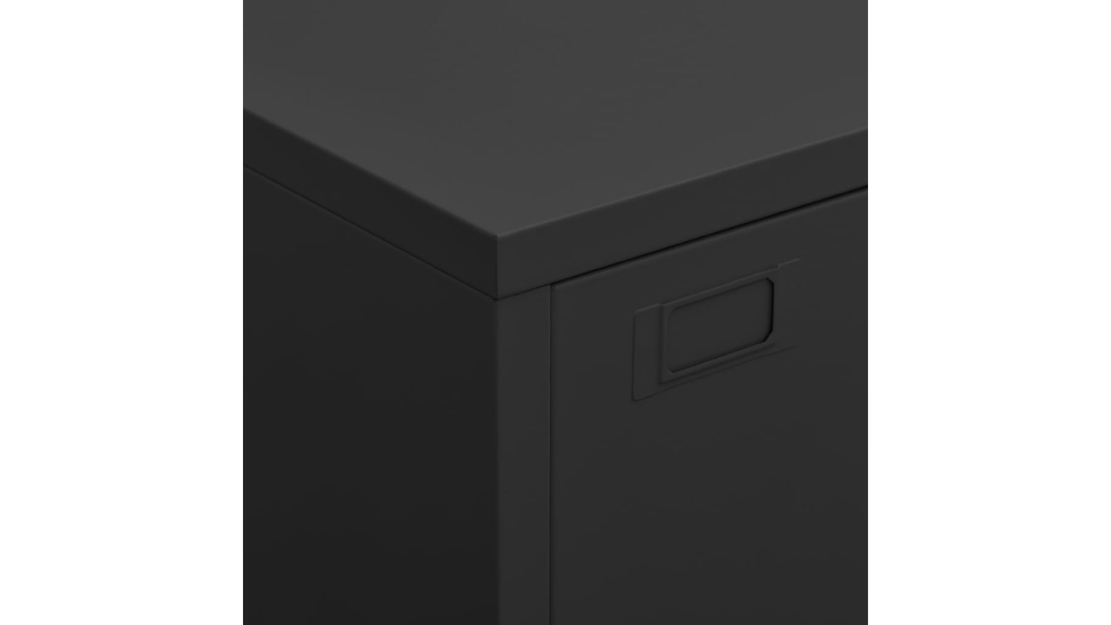 vidaXL Industrial Filing 75 x 40 x 115cm Metal Black Harvey Norman