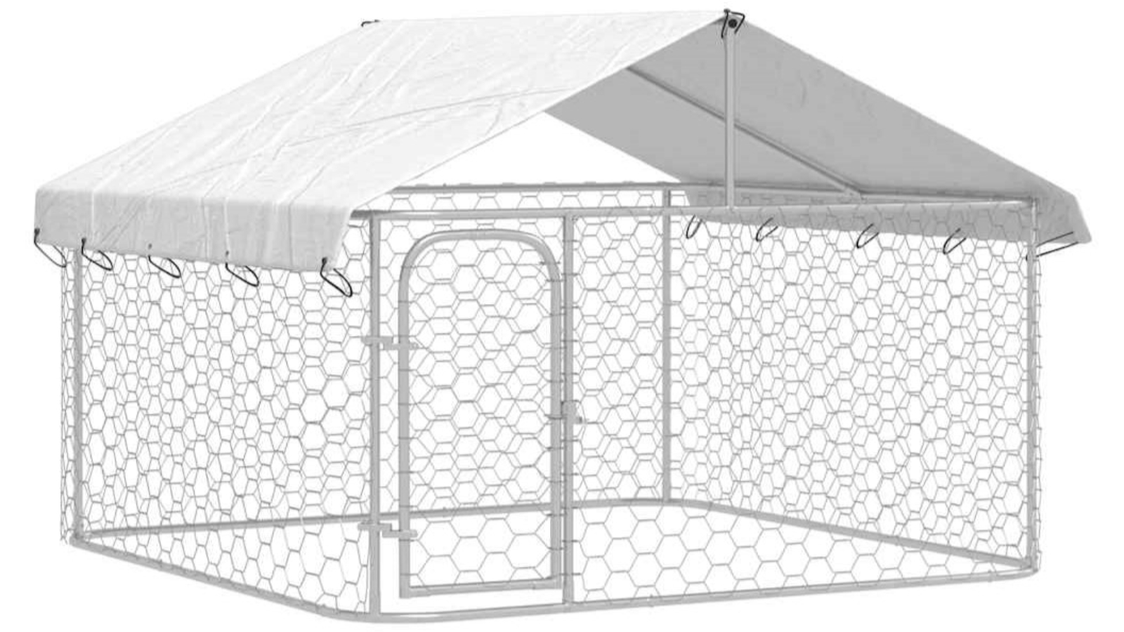 vidaXL Outdoor Dog Kennel with Roof 200 x 200 x 150cm Harvey