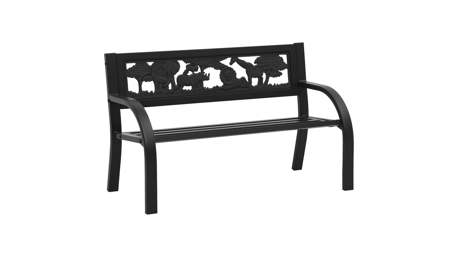 vidaXL Steel 86cm Children Garden Bench