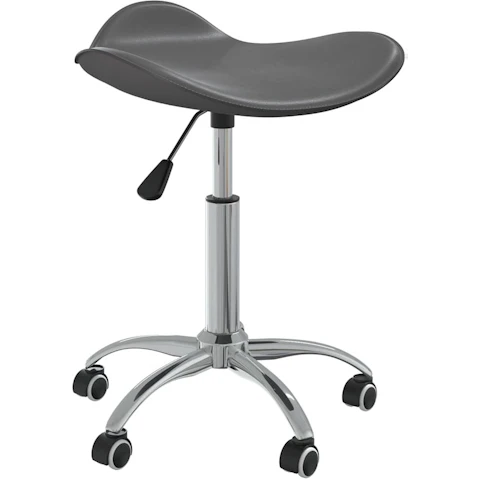 vidaXL Grey Faux Leather Office Chair