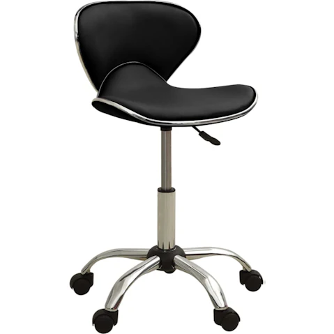 vidaXL Faux Leather Office Chair - Black