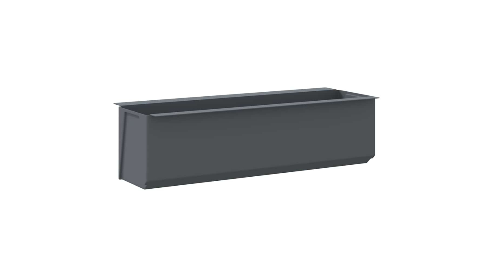 vidaXL 12 Piece 36 x 13.5 x 9.5cm Euro Pallet Flower Box - Grey 