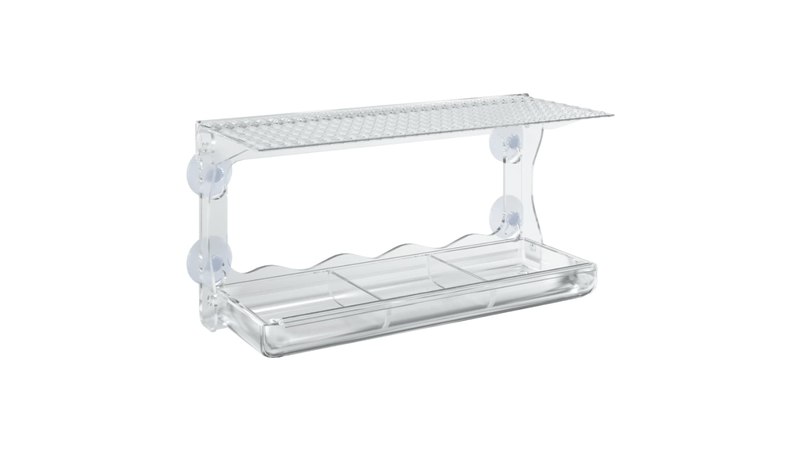 vidaXL 2 Piece Acrylic Window Bird Feeder - 30 x 12 x 15cm