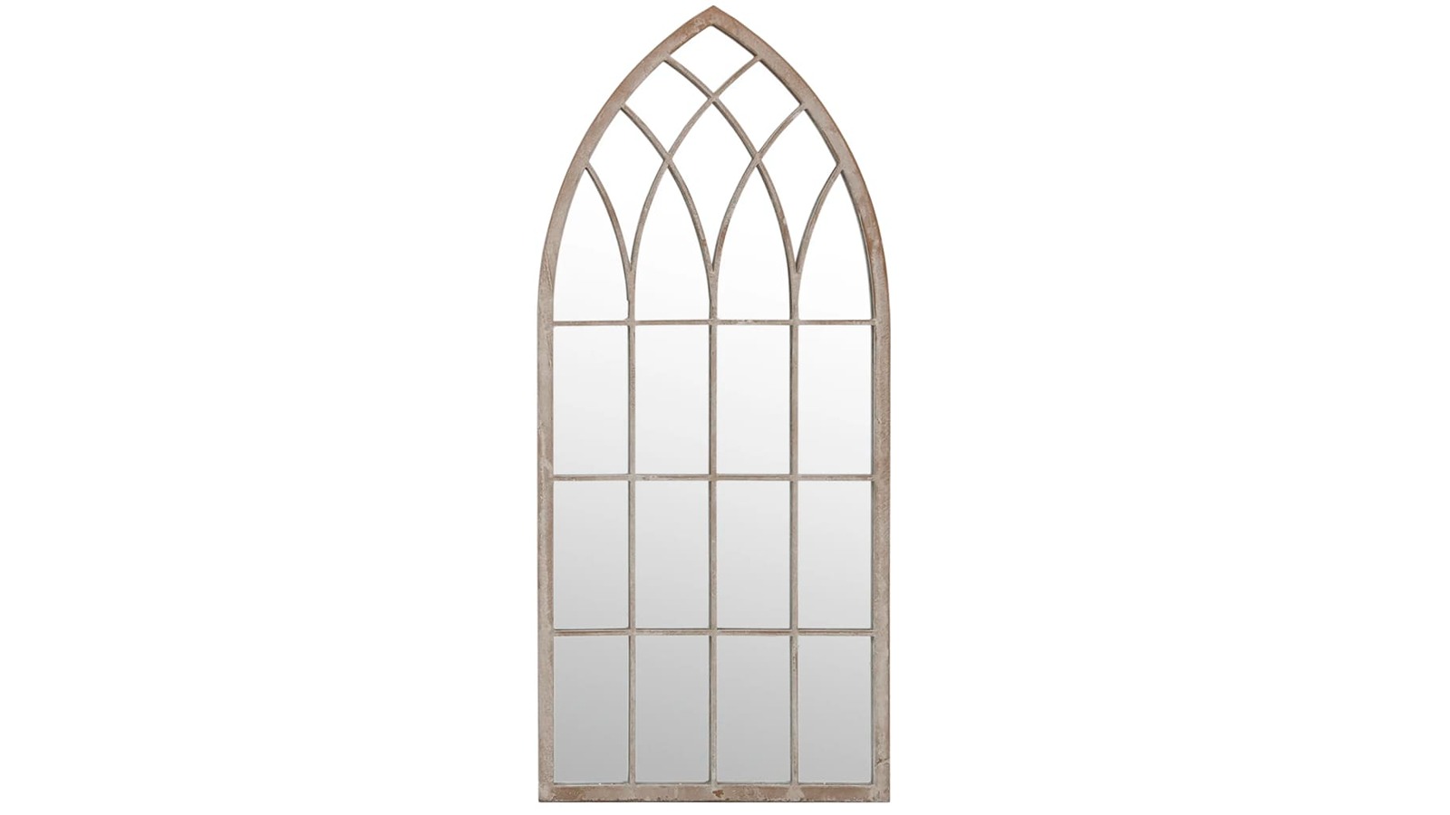 vidaXL Iron 100 x 45cm Garden Mirror - Sand