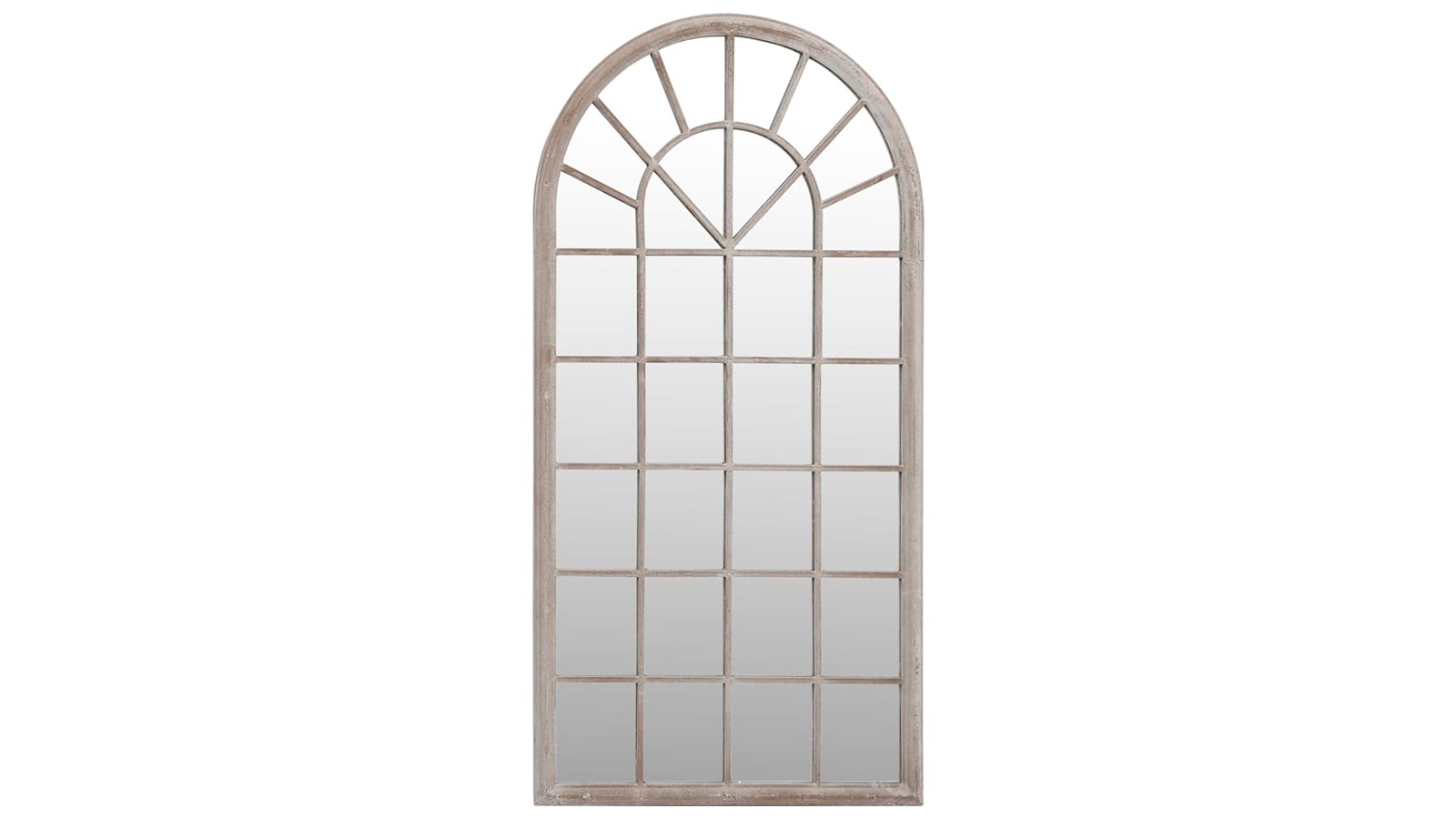 vidaXL Iron 90 x 45cm Garden Mirror - Sand