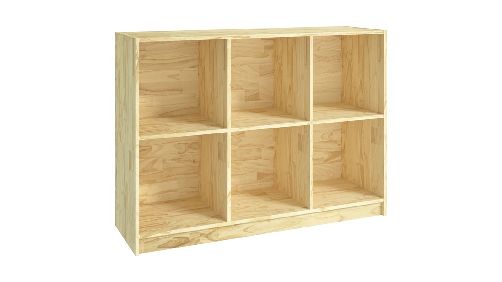 vidaXL Solid Pine Wood 104 x 33 x 76cm Book Cabinet