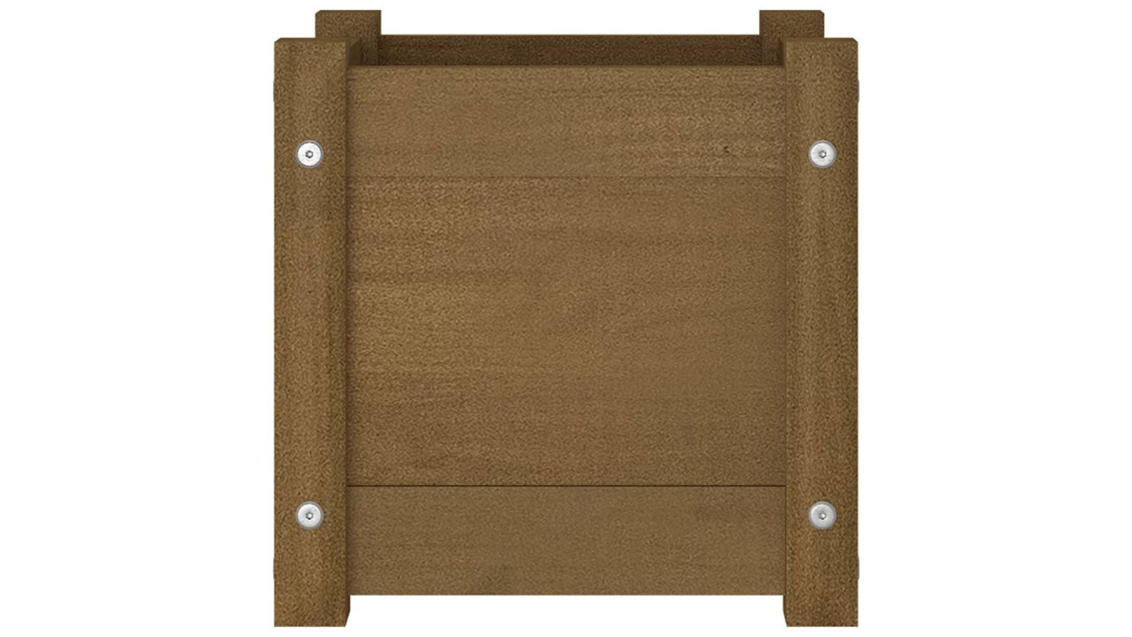 vidaXL Solid Pinewood 31 x 31 x 31cm Garden Planter - Honey Brown 