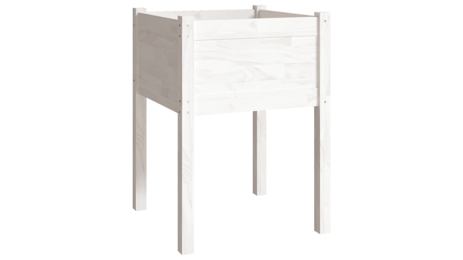 vidaXL Solid Pinewood 50 x 70cm Garden Planter - White