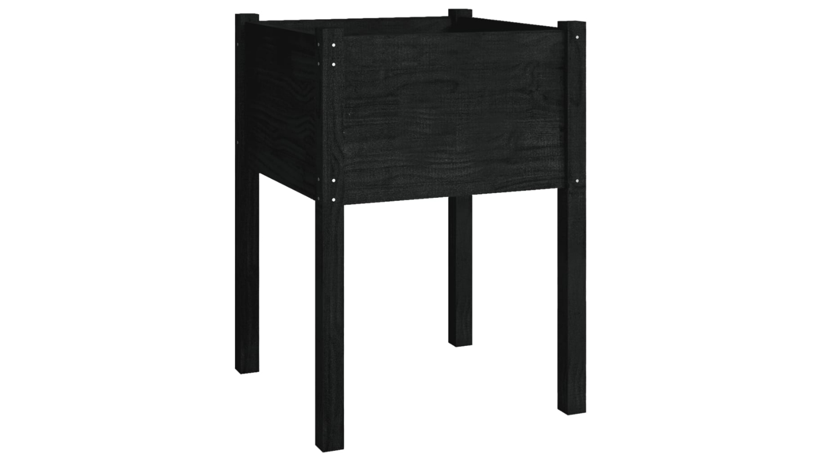 vidaXL Solid Pinewood 50 x 70cm Garden Planter - Black