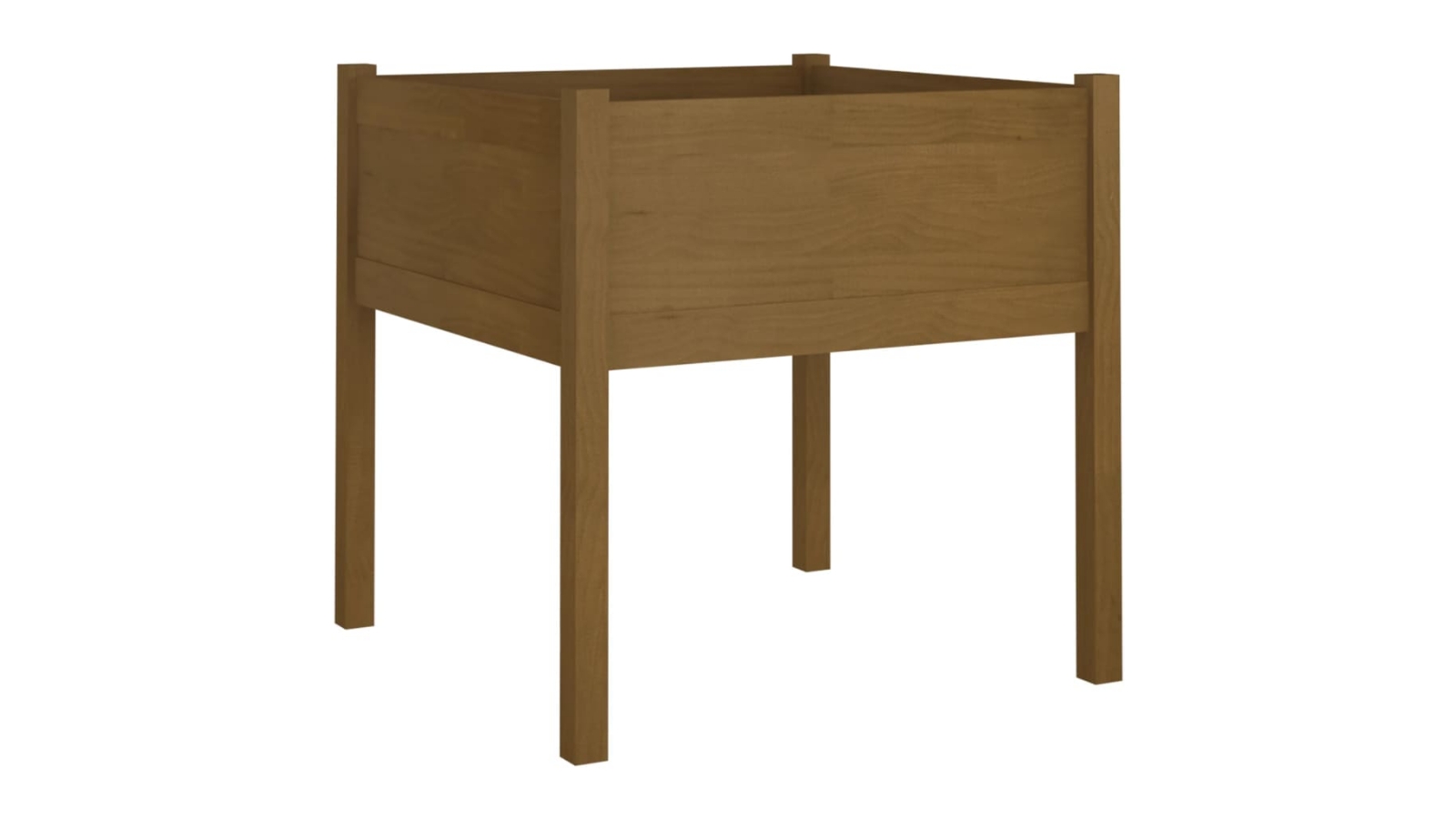 vidaXL Solid Pinewood 70 x 70cm Garden Planter - Honey Brown