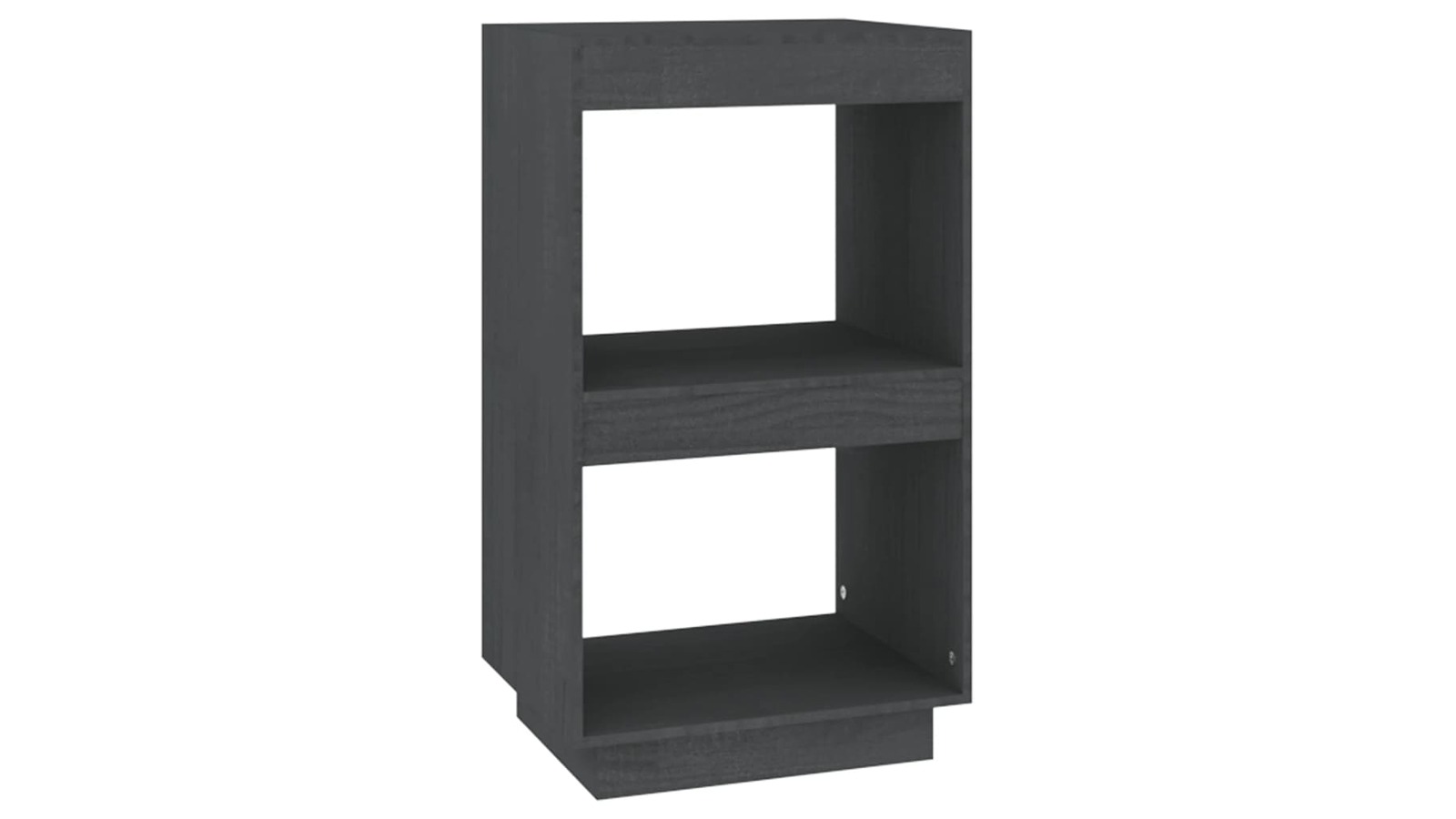vidaXL Grey Solid Pine Wood Book Cabinet - 40 x 35 x 71cm