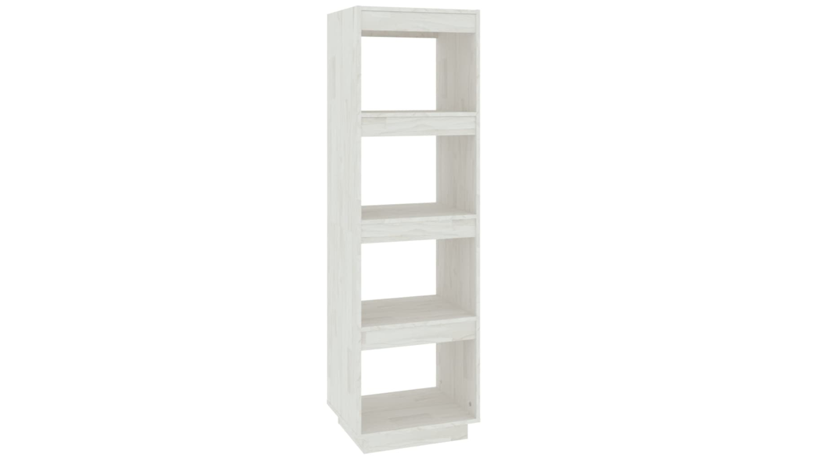 vidaXL Solid Pinewood White 40 x 35 x 135cm Book Cabinet/Room Divider