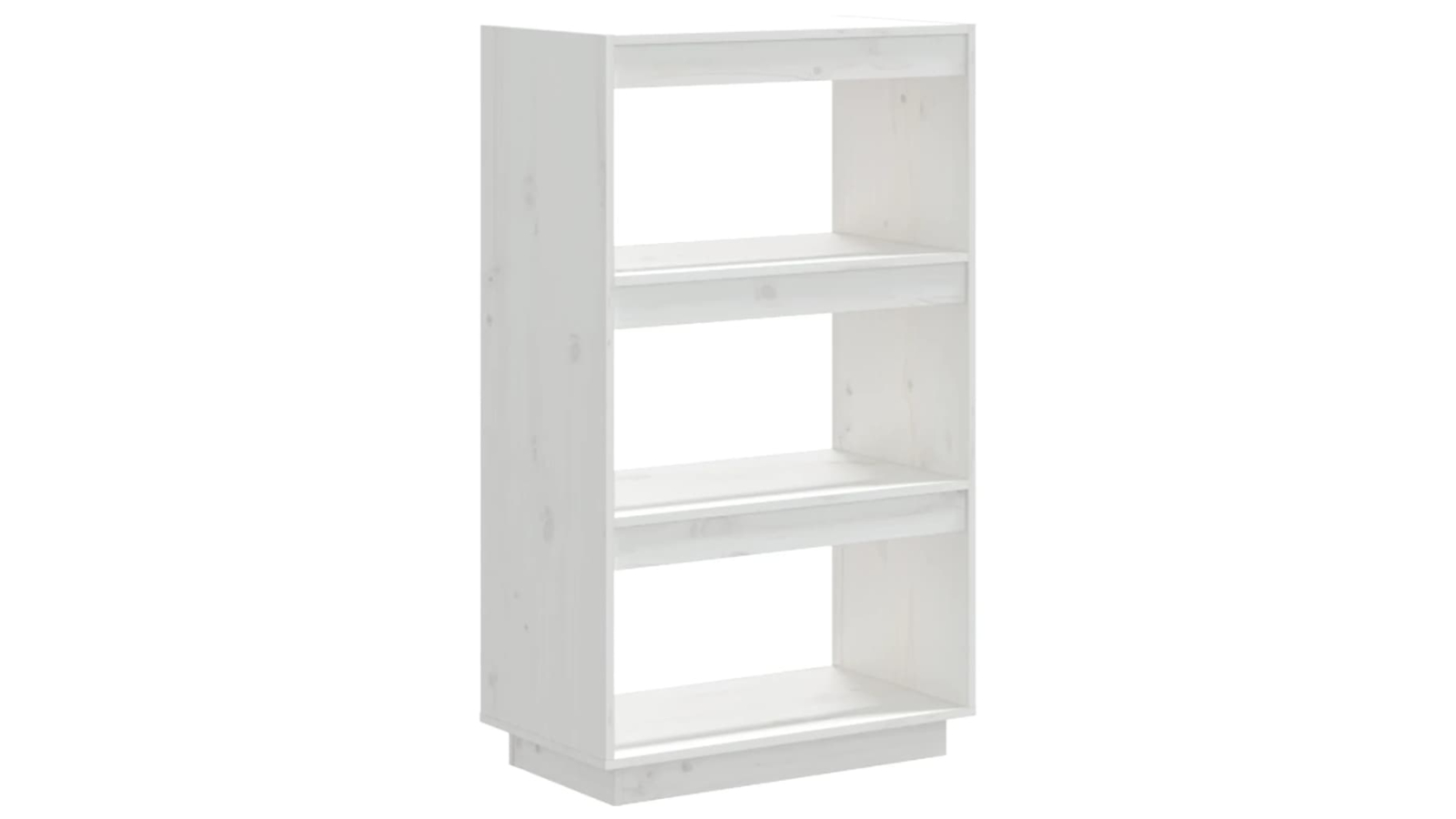 vidaXL Solid Pine Wood 60 x 35 x 103cm Book Cabinet/Room Divider - White