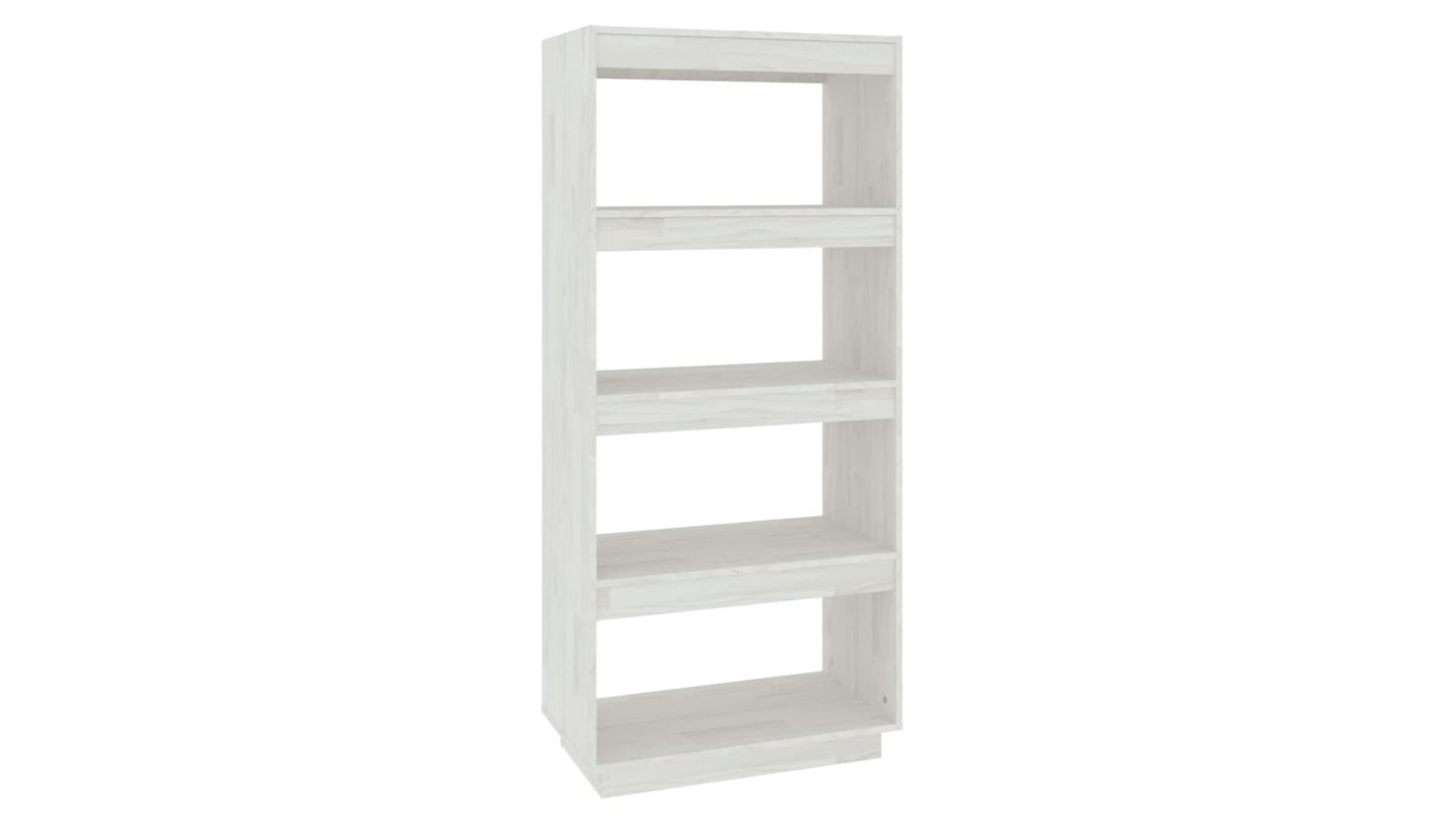 vidaXL White Solid Pinewood 60 x 35 x 135cm Book Cabinet/Room Divider 