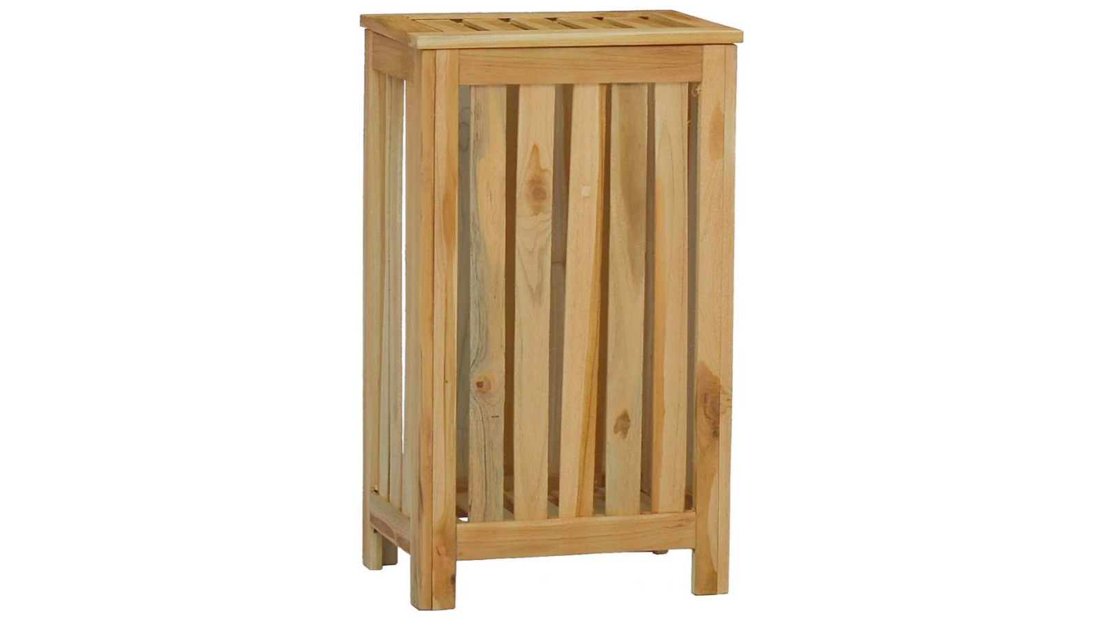 vidaXL Solid Teak Wood Wash Bin