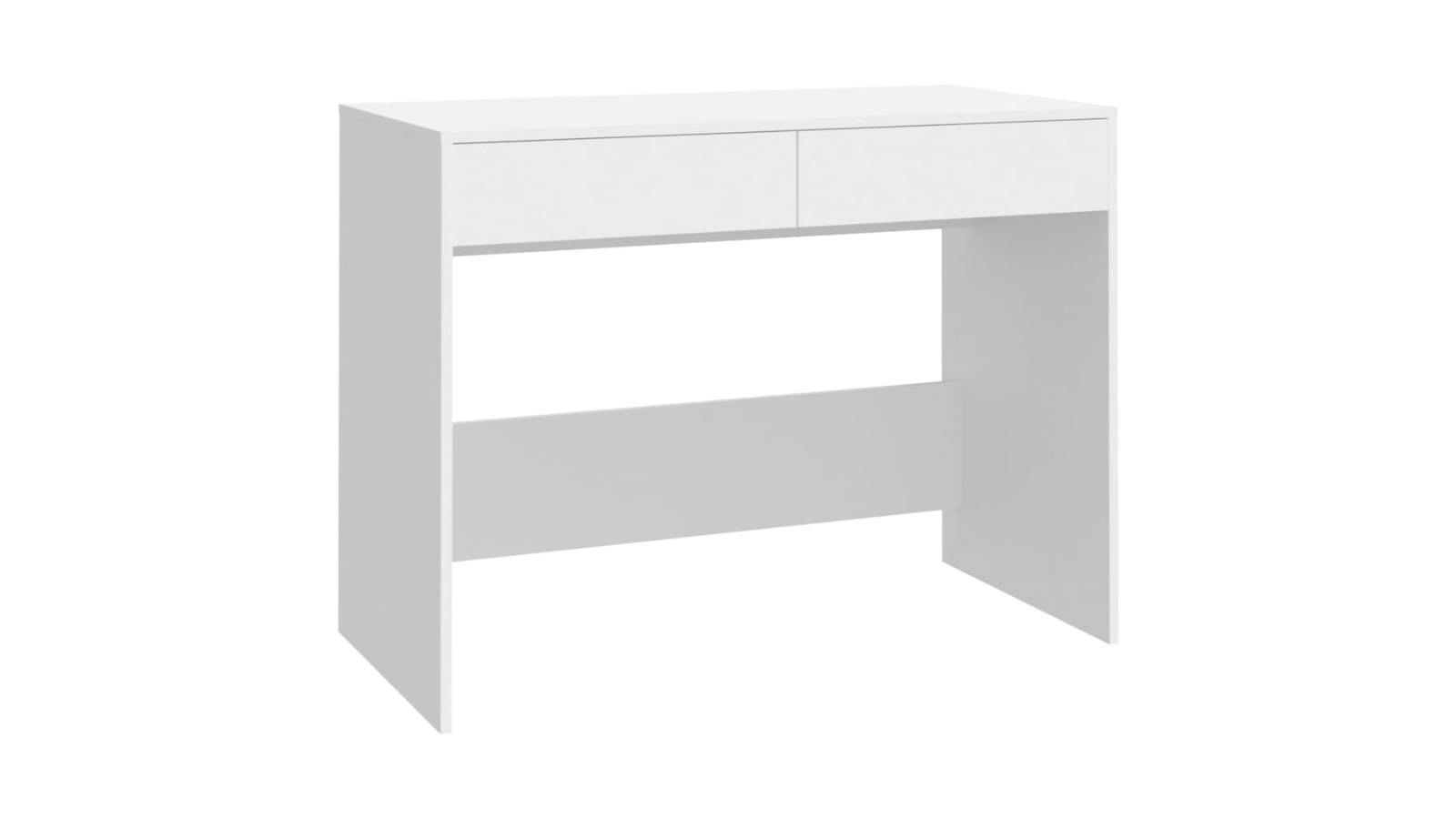 vidaXL White Engineered Wood 101 x 50 x 76.5cm Desk