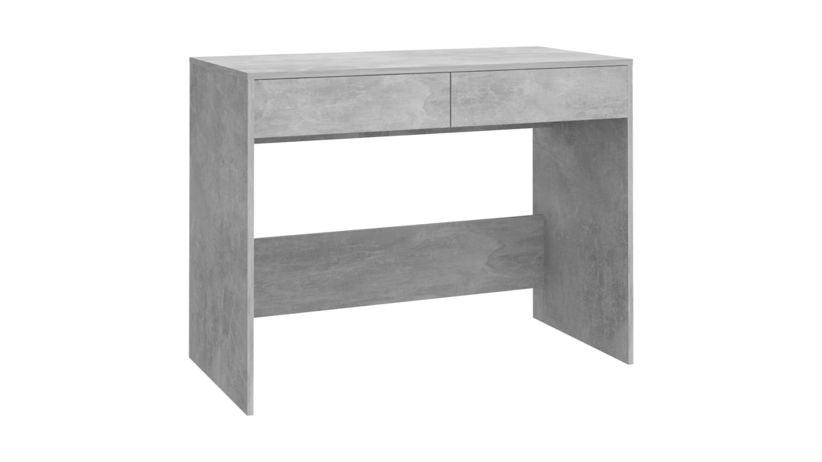 vidaXL Engineered Wood Concrete Grey 101 x 50 x 76.5cm Desk
